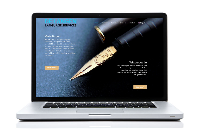 BeeWebdesign portfolio - De Langen Language Services
